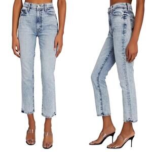 MOTHER SUPERIOR The Swooner Rascal Ankle Denim Jeans Signs & Symbols sz 26